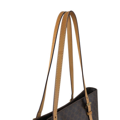 CELINE Macadam Totebag Brown Vintage 8azhcw