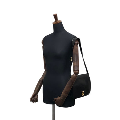 CELINE Horse Carriage Shoulder bag Black Vintage b7miwj