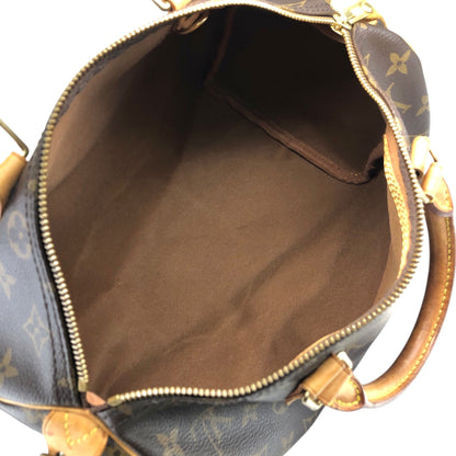 LOUIS VUITTON Monogram Small Boston bag Handbag Brown M41108 Vintage nniw2h