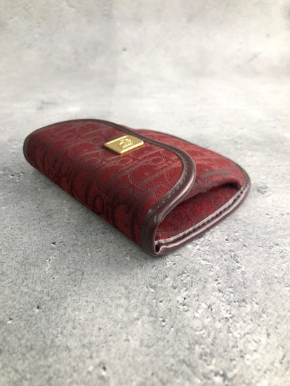 Christian Dior Trotter Coin Purse Red Vintage 4vky8y