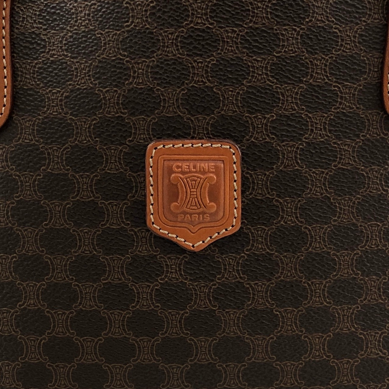 CELINE Macadam Blason Totebag Brown Vintage 2d6sne