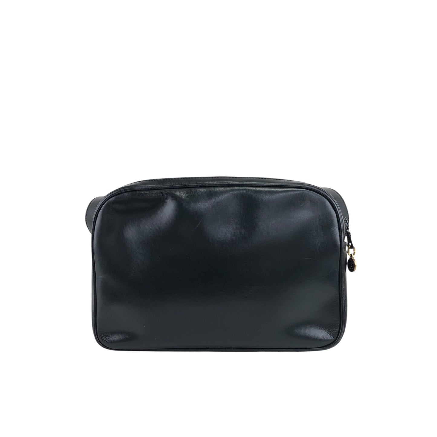 CELINE Blason Shoulder bag Black Vintage kan4ny