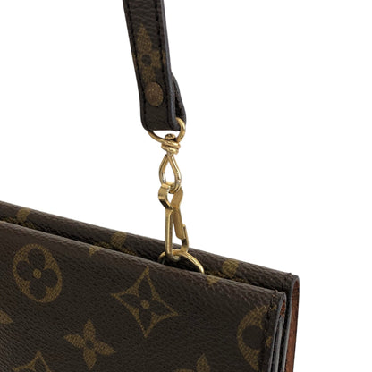 LOUIS VUITTON Monogram Shoulder bag Brown Vintage aaa5yj