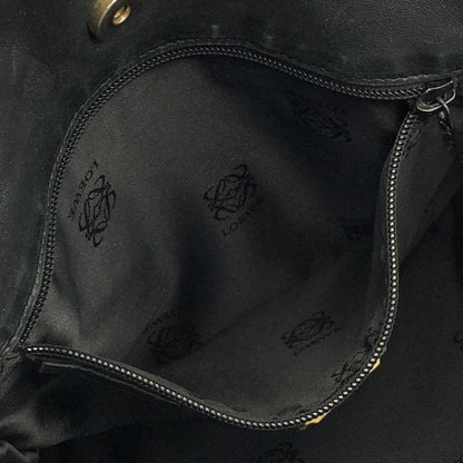 LOEWE Anagram Leather Drawstring Shoulder bag Black Vintage hzn8br