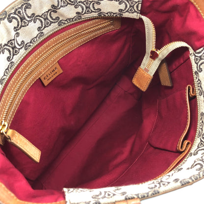 CELINE Triomphe Totebag Brown Vintage 38764j