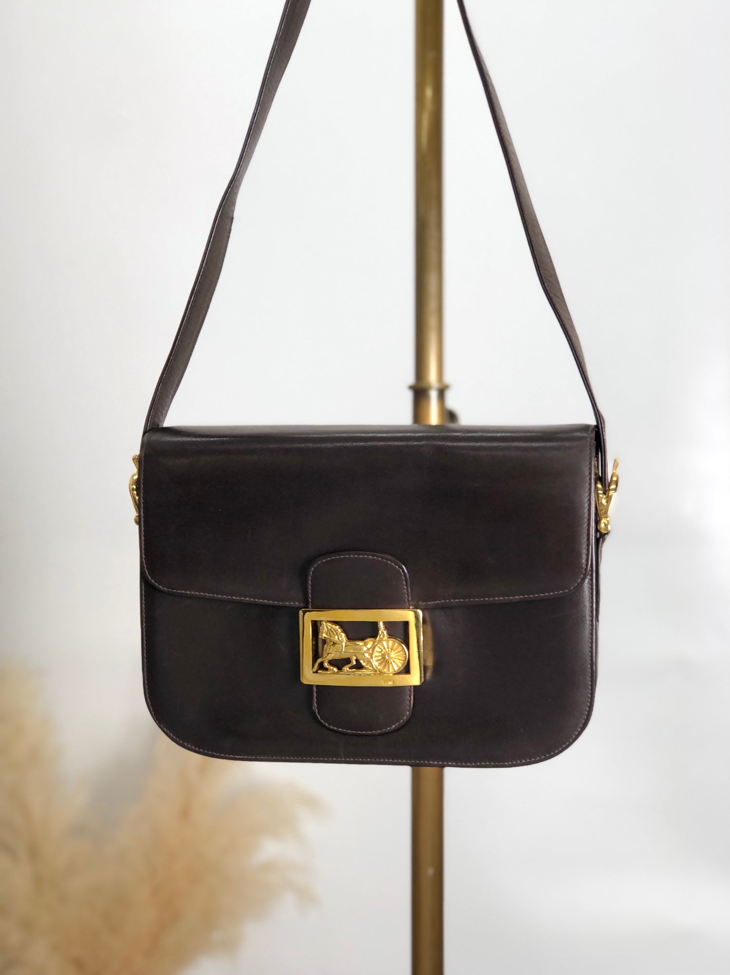 Celine vintage fashion horse carriage bag