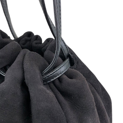 LOEWE Anagram Drawstring Small Handbag Black Vintage ysb4mf