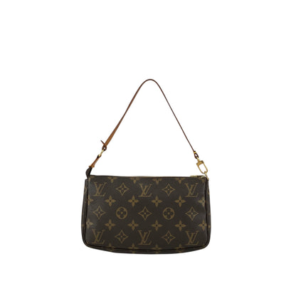 LOUIS VUITTON Monogram Handbag Brown M51980 Vintage vct2e6