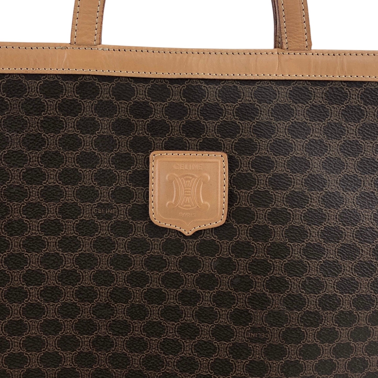 CELINE Macadam Blason Totebag Brown Vintage ppb7ty