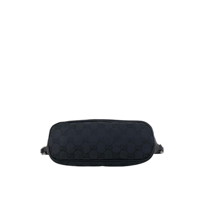GUCCI GG Canvas Small Handbag Black Vintage j7yzmi