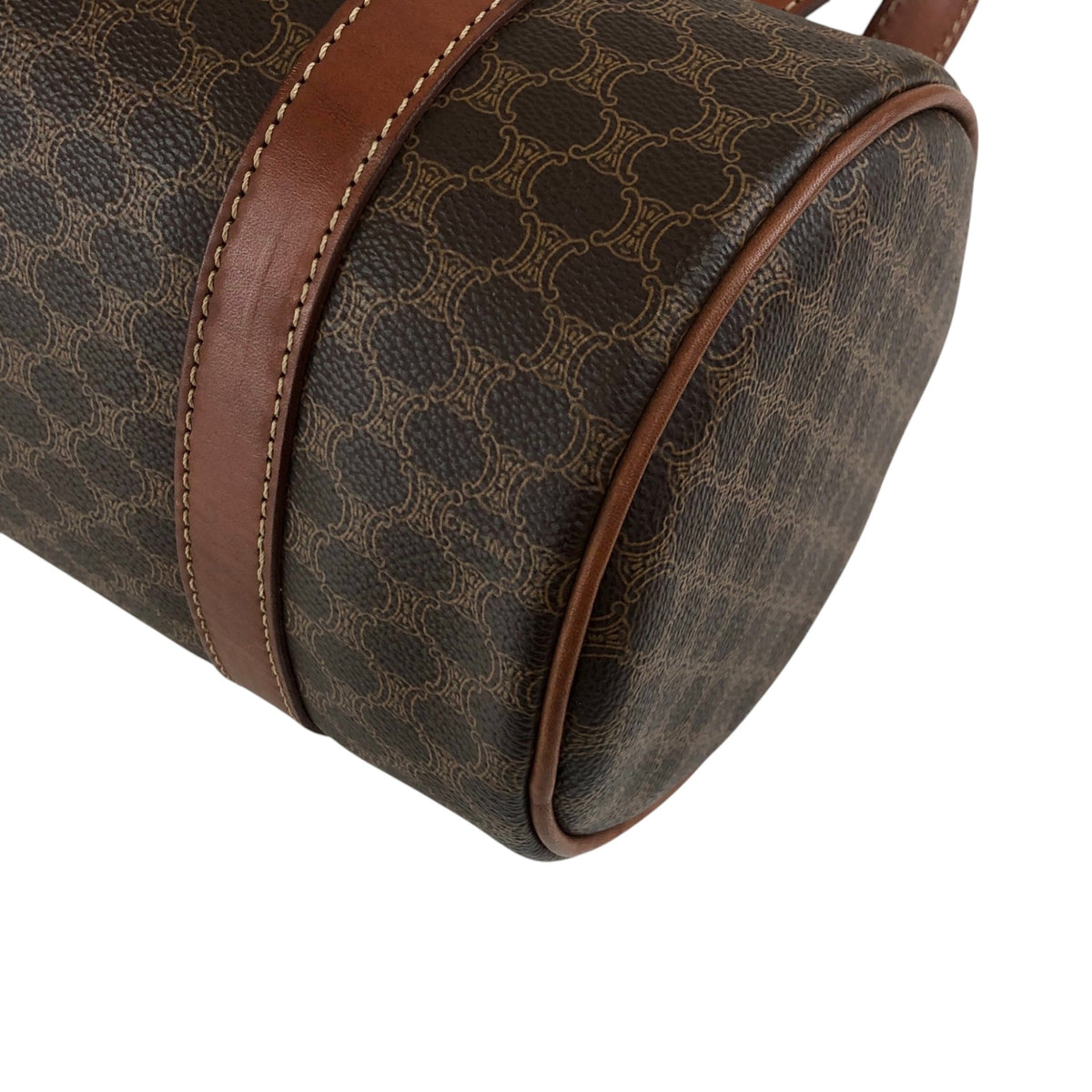 CELINE Macadam Blason Shoulder bag Brown Vintage us8d3n