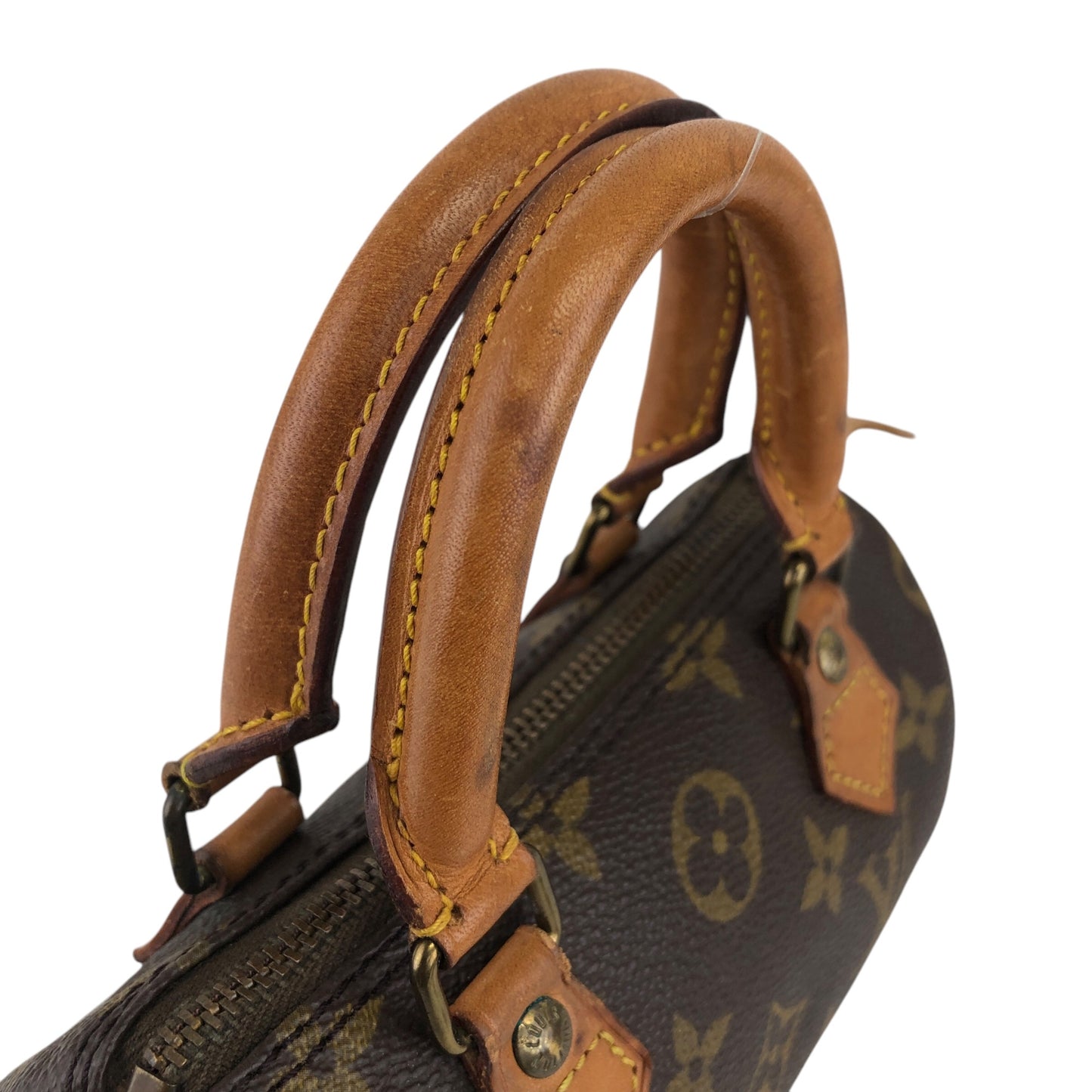 LOUIS VUITTON Monogram Small Boston bag Handbag Brown Vintage M41534 wn5ybk