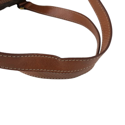 CELINE Macadam Blason Handbag Brown Vintage stij7h