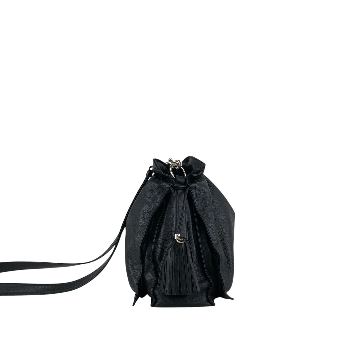 LOEWE Anagram Drawstring Shoulder bag Black Vintage t3naju