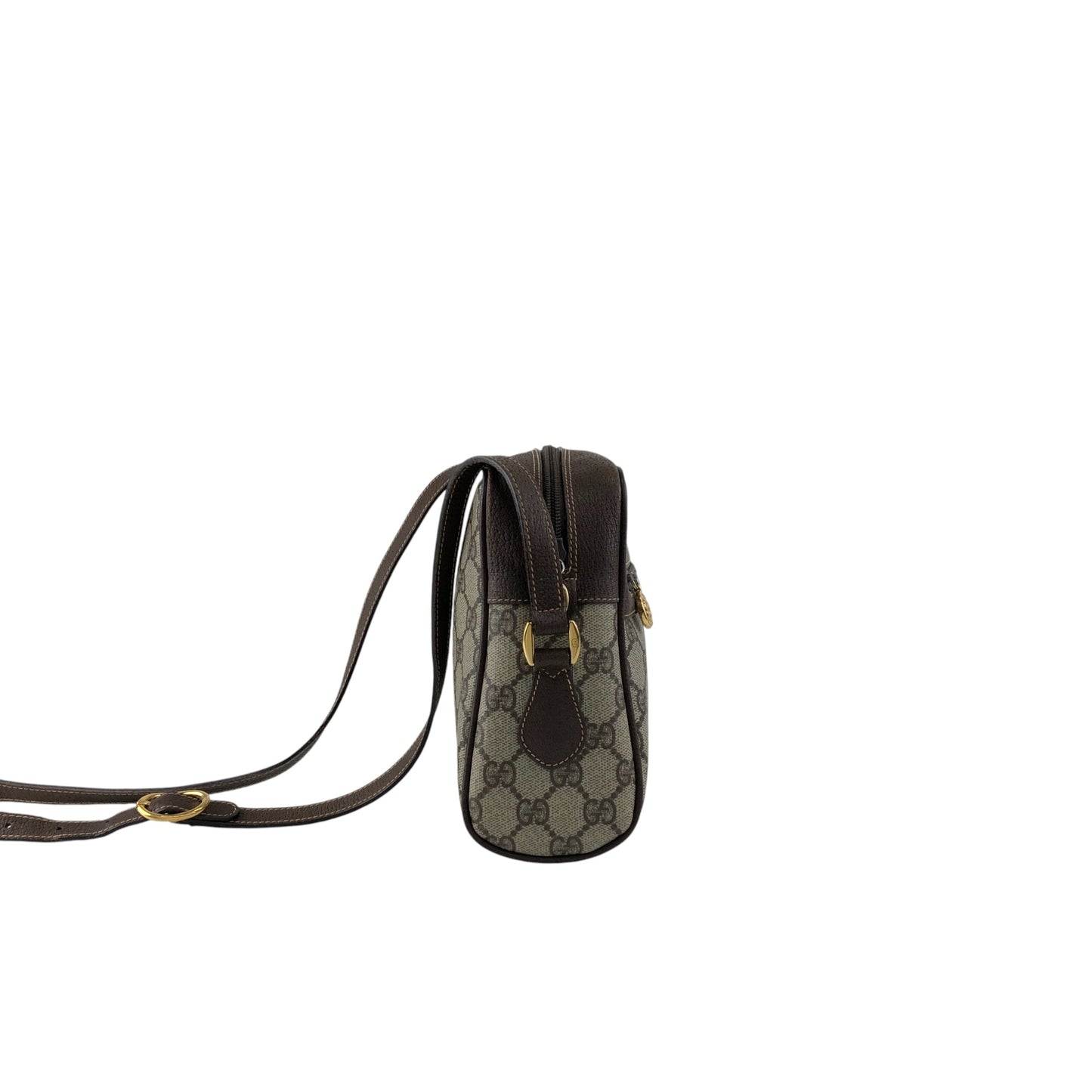 GUCCI GG Pattern Sherry Line Shoulder bag Brown Vintage ggwuxk