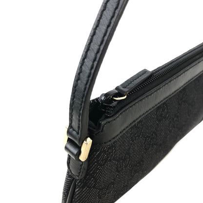 GUCCI GG Canvas Canvas Hobobag Pouch Black Vintage c3ne6d