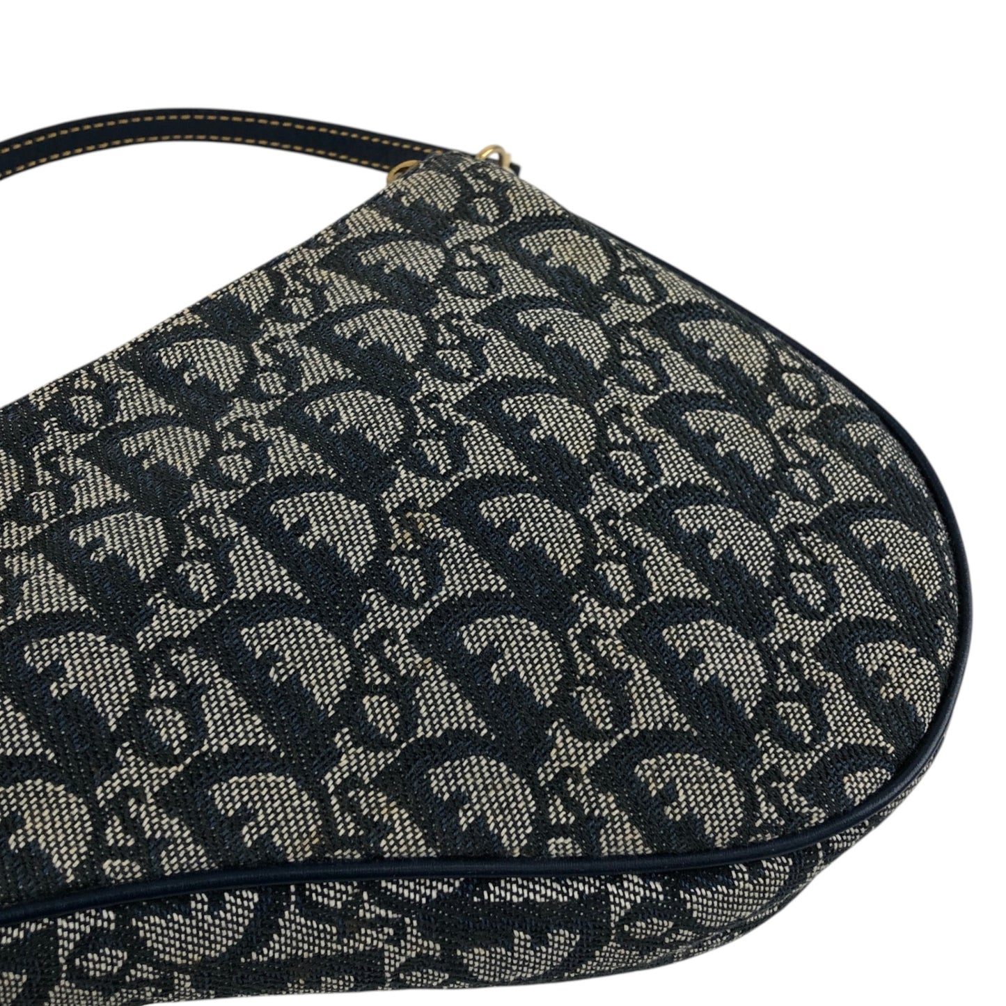 Christian Dior  Trotter Shoulder bag Navy Vintage 73m2yp