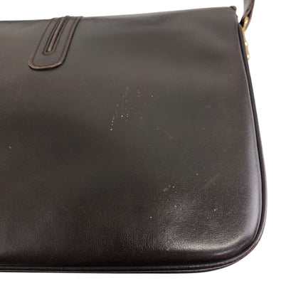 CELINE Logo Shoulder bag Brown Vintage wj4pws