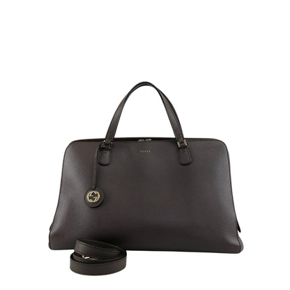 GUCCI Interlocking Two-way Handbag Shoulder bag Brown Vintage 8v35mj