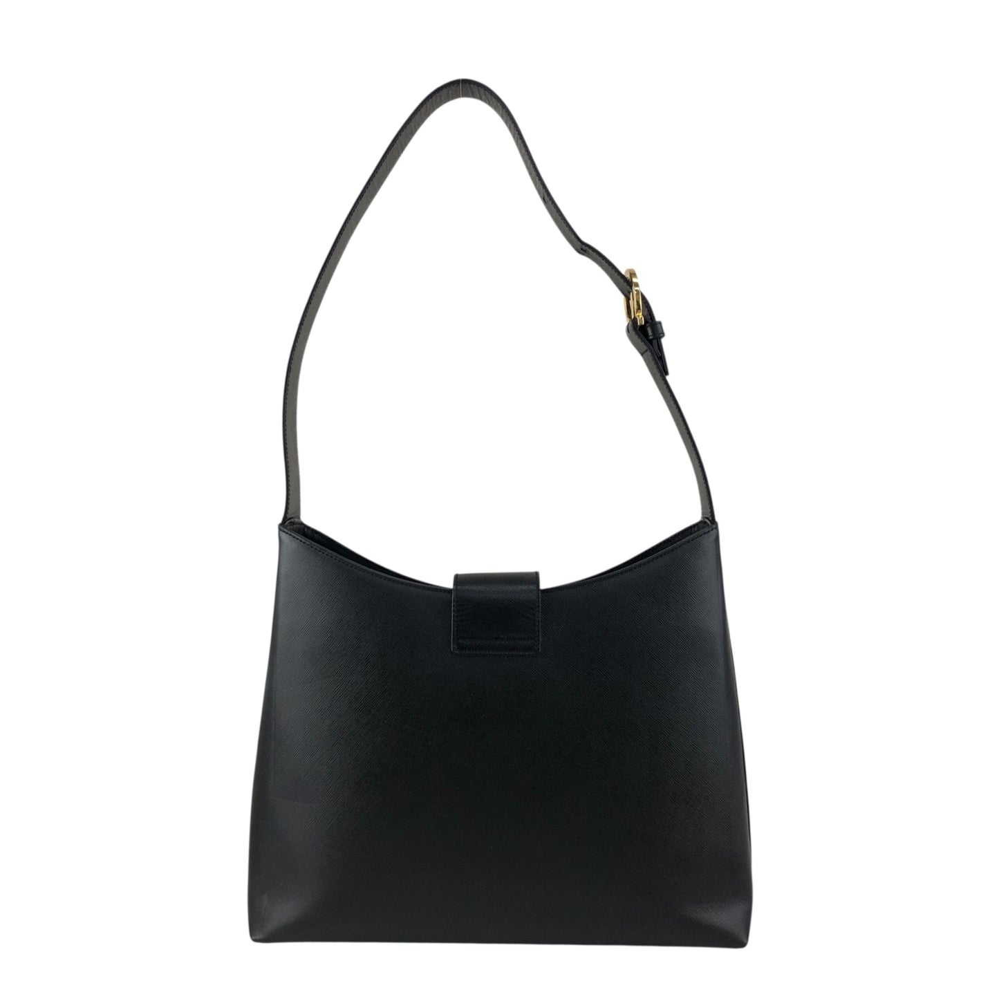 Salvatore Ferragamo Gancini Shoulder bag Black Vintage vn6tps