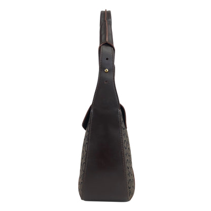 CELINE CMacadam Shoulder bag Hobobag Brown Vintage psiyb3