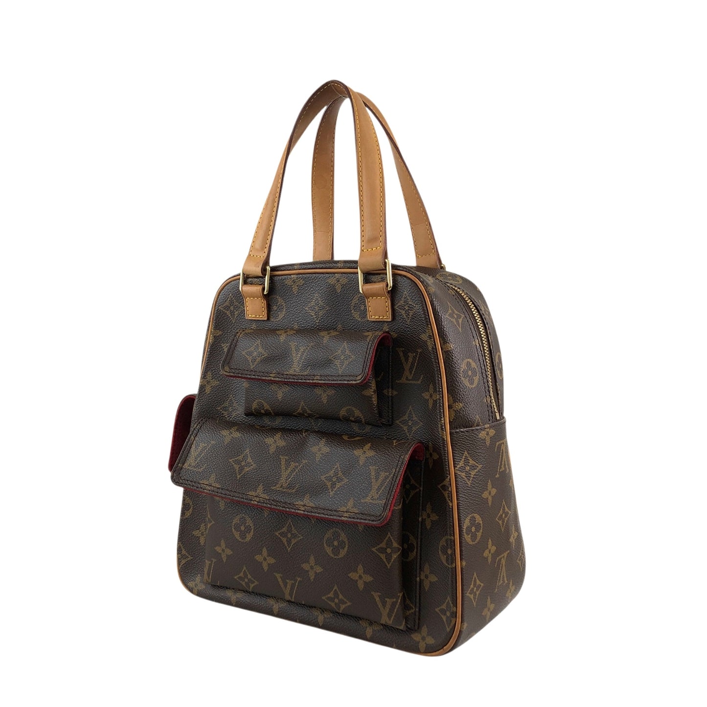 LOUIS VUITTON Monogram Handbag Brown M51161 Vintage vzg5g4