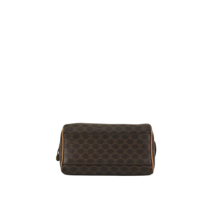 CELINE Macadam Two-way Small Boston bag Shoulder bag Brown Vintage i42xbv
