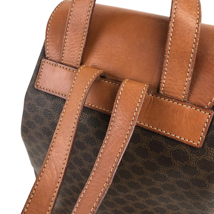 CELINE Macadam Charm Backpack Brown Vintage jz6ee6