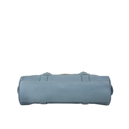 CELINE Blason Handbag Sky blue Vintage 5m2evd