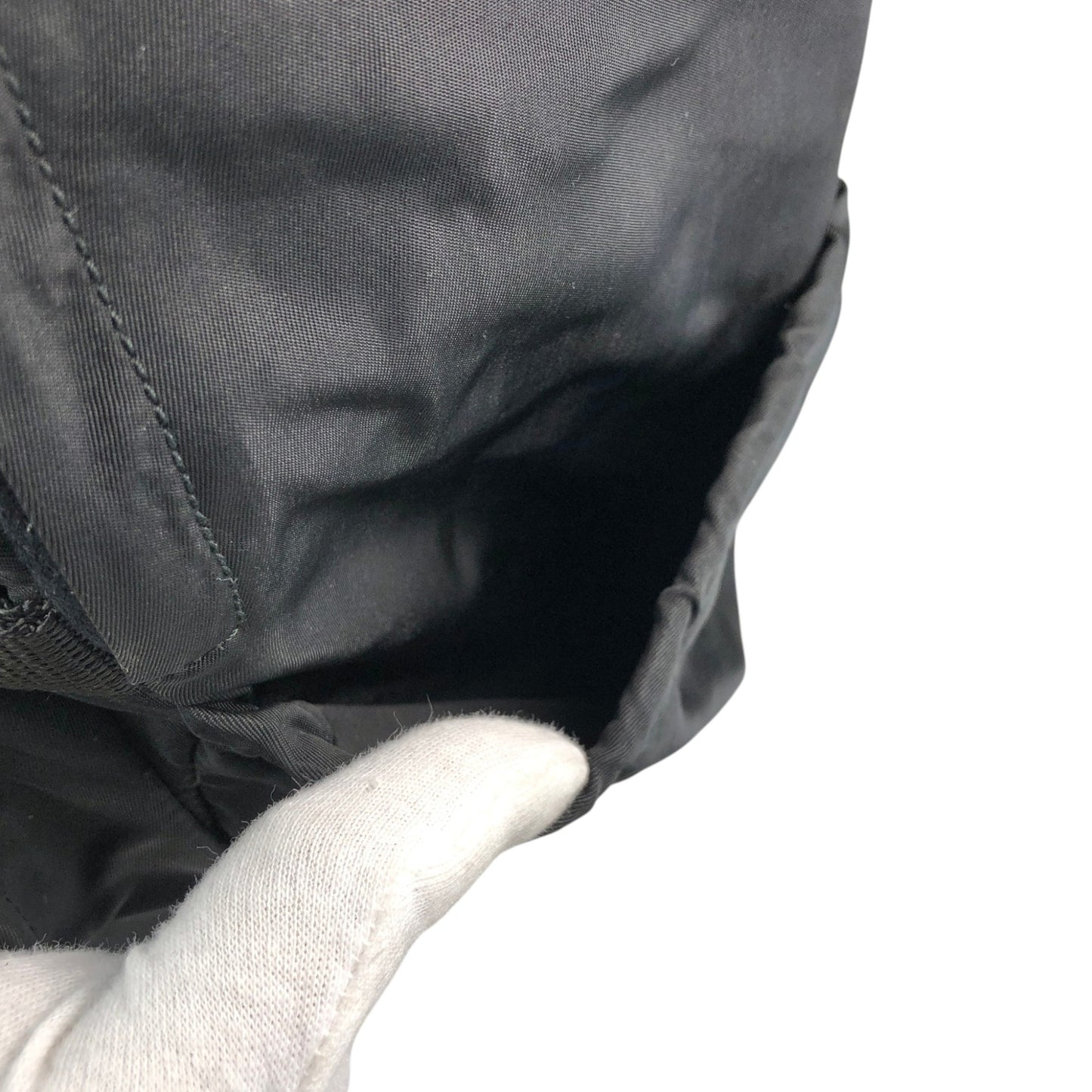 PRADA Tessuto Triangle Logo Backpack Black Vintage 8a5c5r