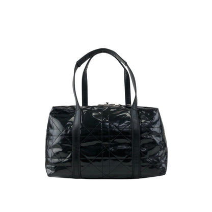 Christian Dior D Motif Small Boston bag Handbag Black Vintage pi6nvd
