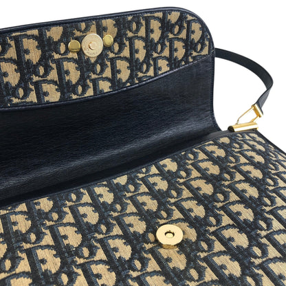 Christian Dior Trotter Shoulder bag Navy Vintage 2xwr2a