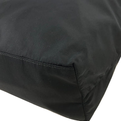 PRADA Triangle Logo Rope Handle Nylon Totebag Black Vintage dkh87x