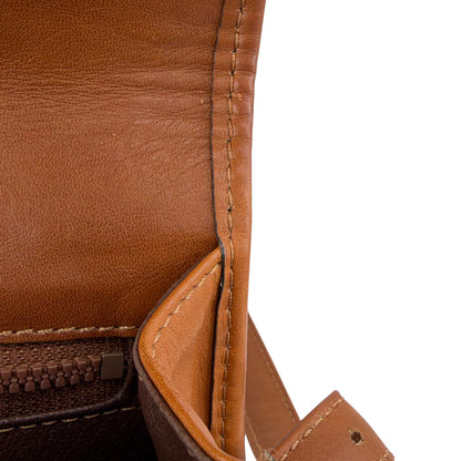 CELINE Gancini Shoulder bag Brown Vintage myaerh