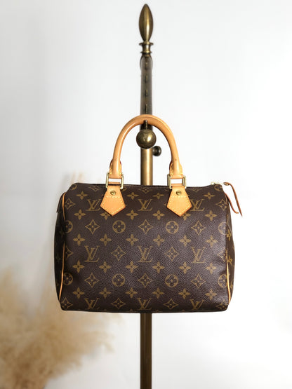 LOUIS VUITTON Monogram Handbag Brown Vintage vbsmgd