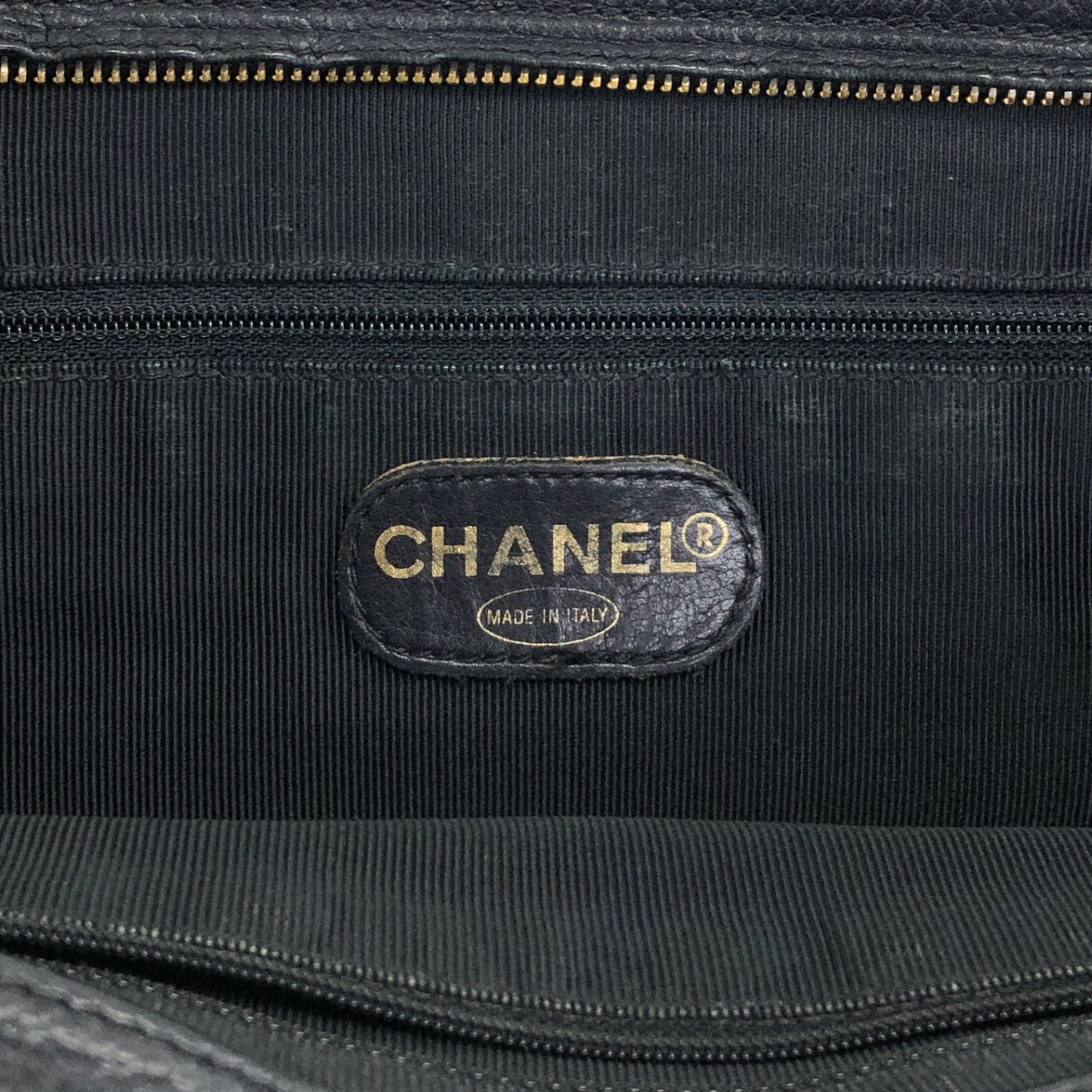 CHANEL Coco Mark Chain Shoulder bag Black Vintage gph8sd