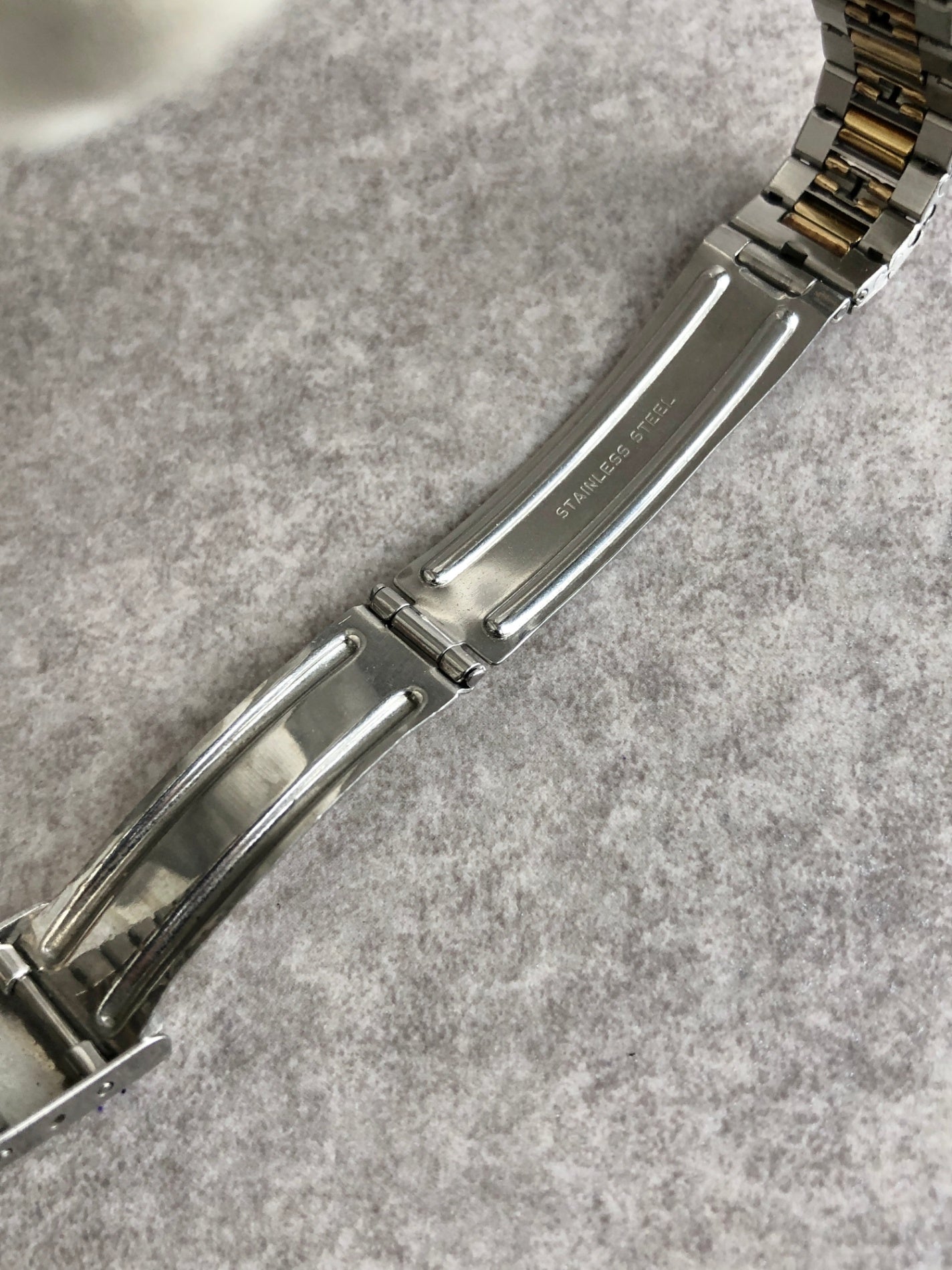 CELINE Logo Watch Silver×Gold 2245 Vintage d4racx
