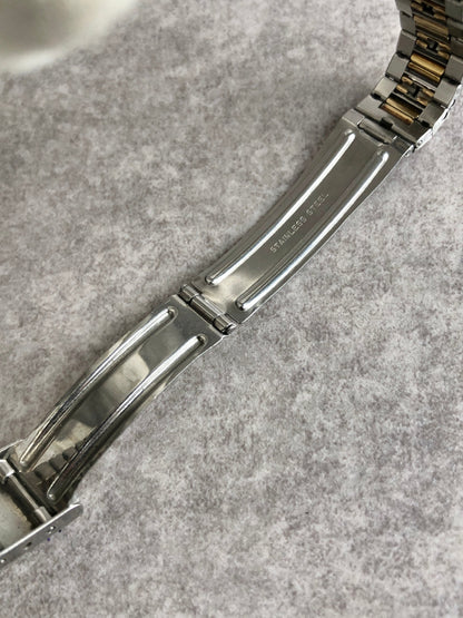 CELINE Logo Watch Silver×Gold 2245 Vintage d4racx