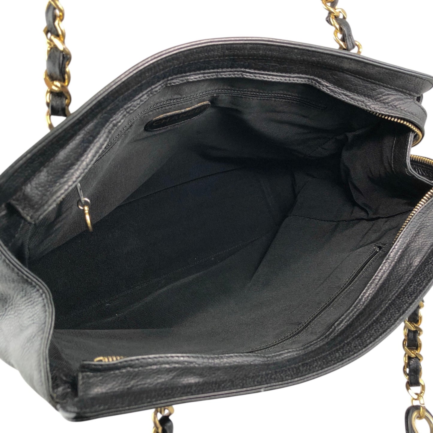CHANEL Coco Mark Chain Shoulder bag Black Vintage gph8sd