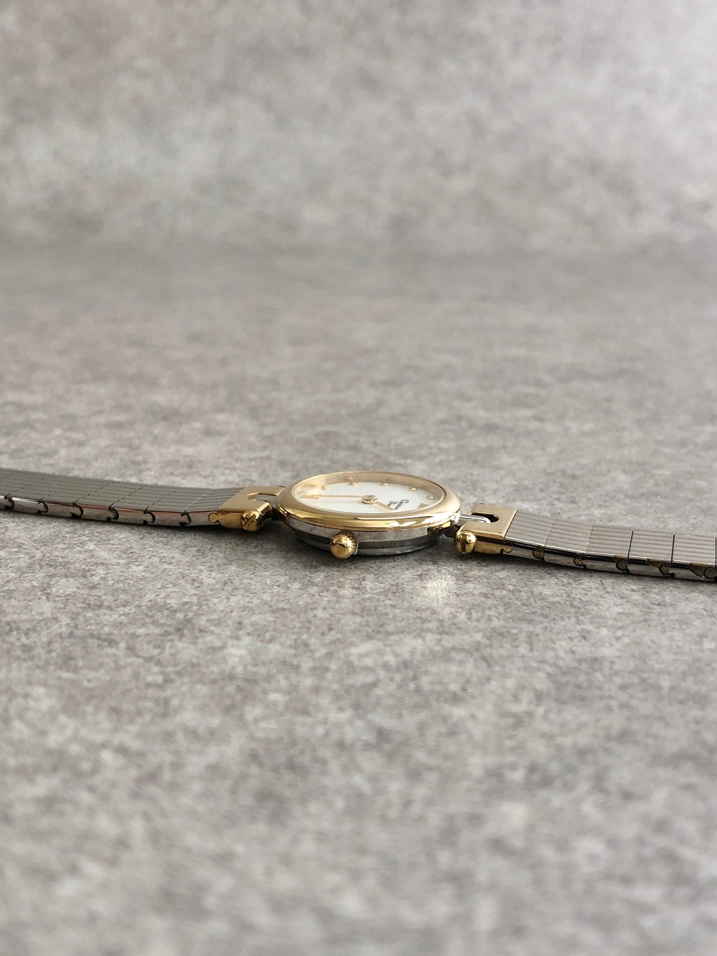 Christian Dior Quartz Watch Silver×Gold 3025 Vintage 7bawiw