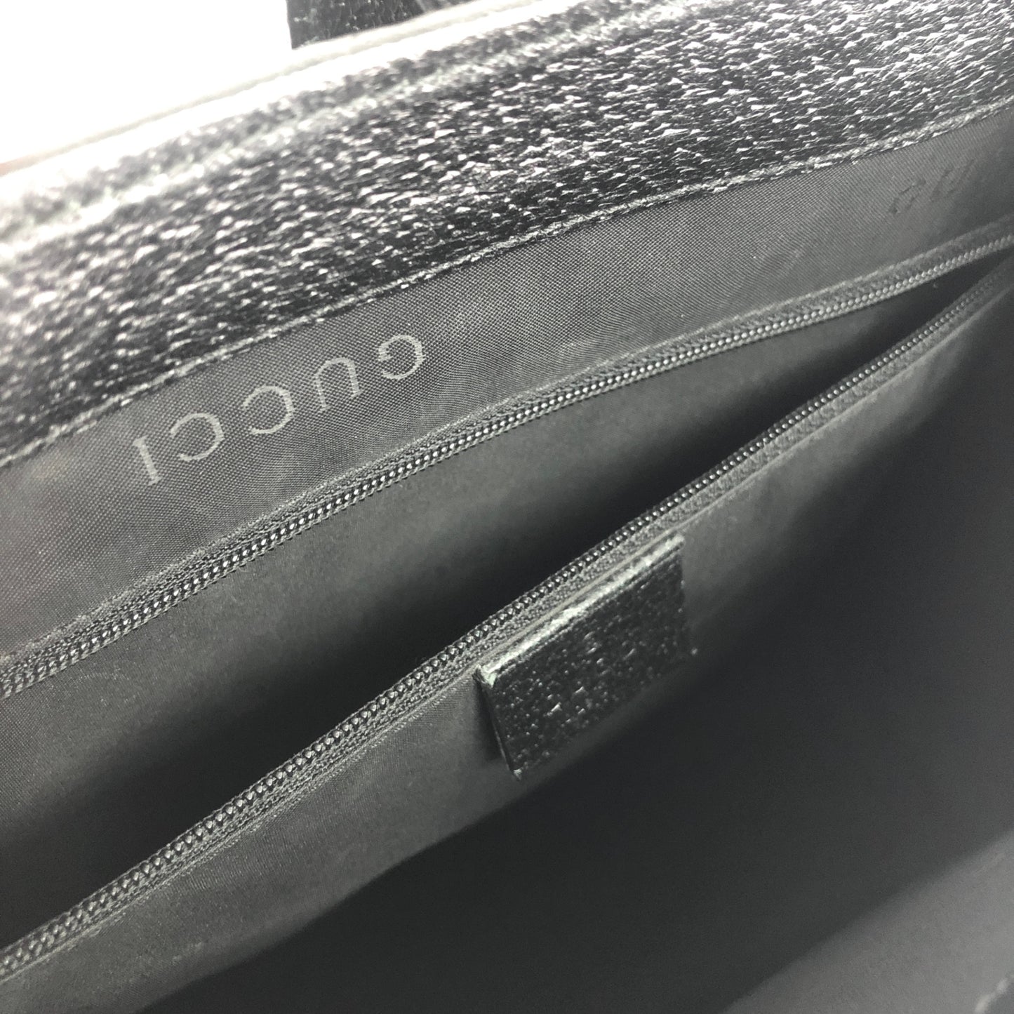 GUCCI Jackie Handbag Black Vintage 2kdzsa