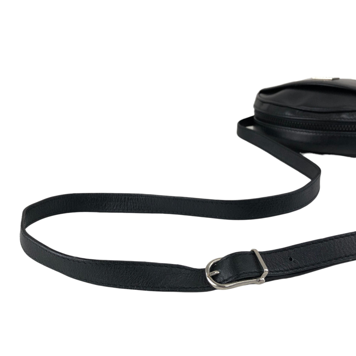 CELINE Gancini Shoulder bag Black Vintage mes4uh