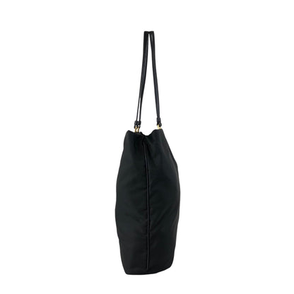 PRADA Tessuto Triangle Logo Handbag Totebag Black Vintage p8z2vd