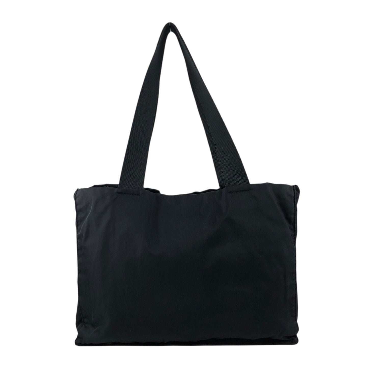 PRADA Tessuto Triangle Logo Totebag Black Vintage fti7ga