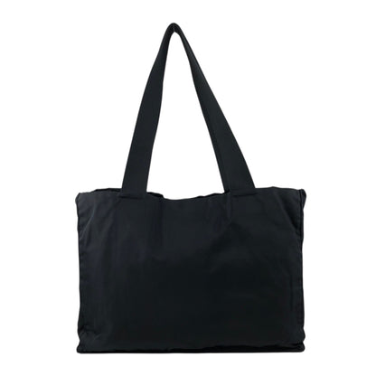 PRADA Tessuto Triangle Logo Totebag Black Vintage fti7ga