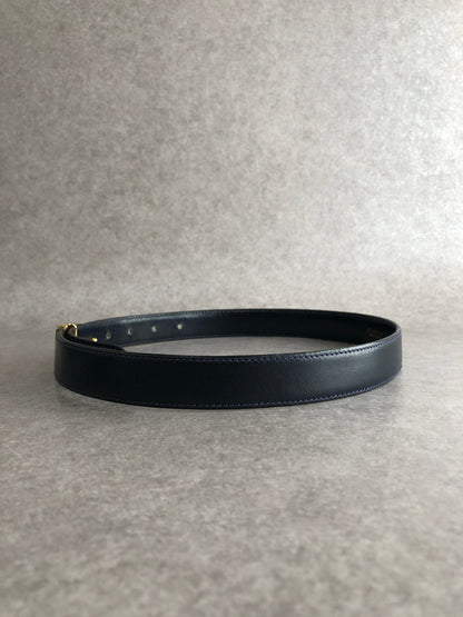 CELINE Triomphe Belt Black Vintage duzzud