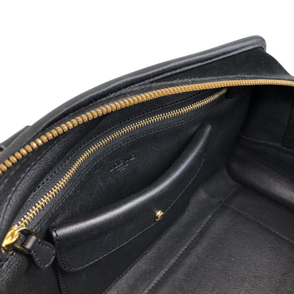 LOEWE Amazona28 Anagram Small Boston bag Handbag Black Vintage hf8cwp