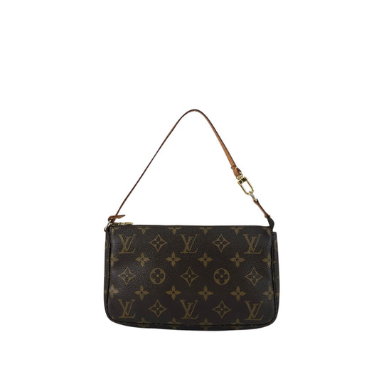 LOUIS VUITTON Monogram Shoulder bag Brown M51980 Vintage k775xf