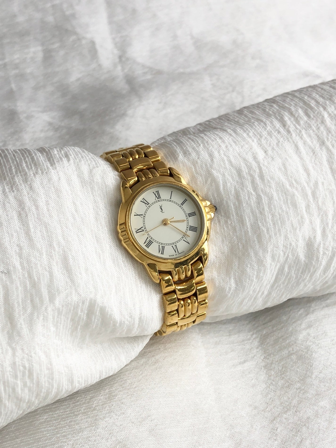 Yves Saint Laurent Quartz Watch Gold 601948 Vintage vfcdc4