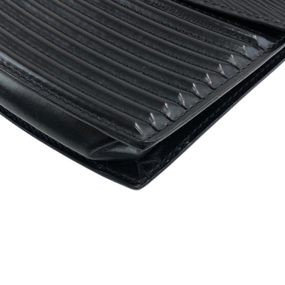 LOUIS VUITTON Epi Turn Lock Shoulder bag Black Vintage 6y7n33